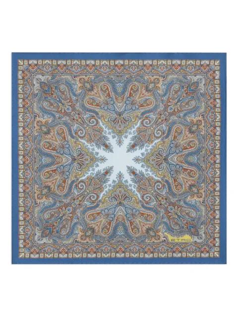 floral paisley silk pocket square by ETRO