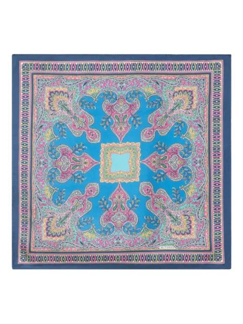 floral paisley silk pocket square by ETRO