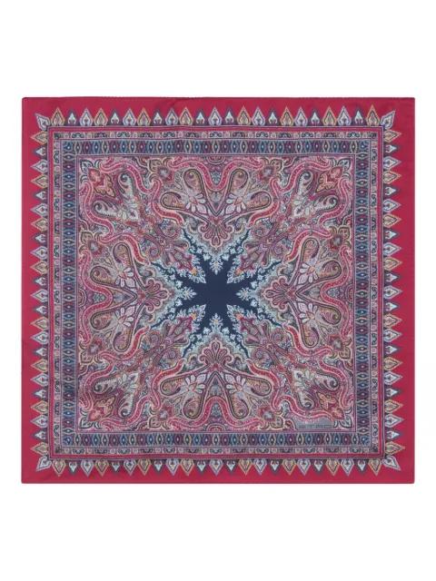 floral paisley silk pocket square by ETRO