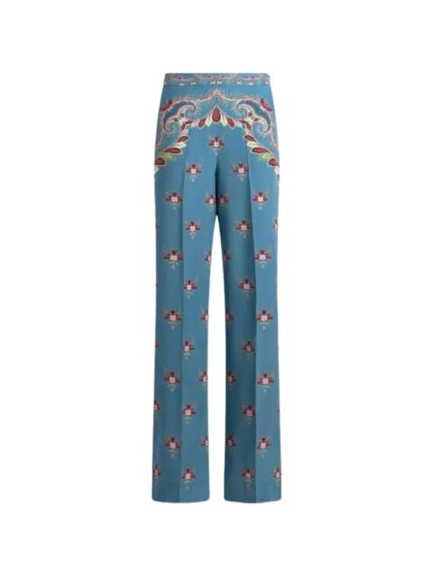 floral paisley trousers by ETRO