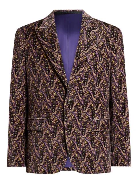 floral paisley velvet jacket by ETRO