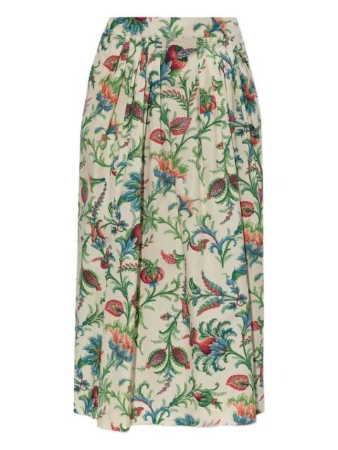 floral-pattern midi skirt by ETRO