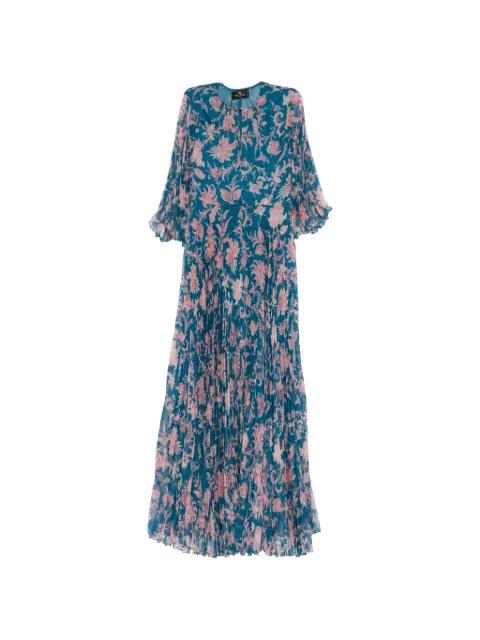floral-pattern pleated dress by ETRO