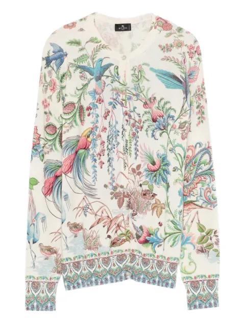 floral-patterned cardigan by ETRO