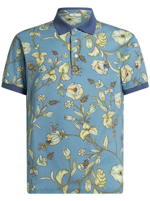 floral polo shirt by ETRO