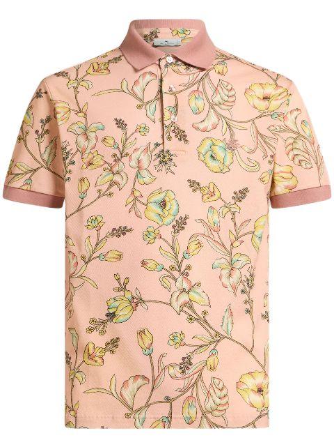 floral polo shirt by ETRO