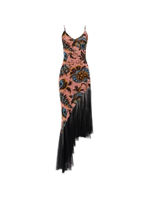 floral-print asymmetric dress by ETRO