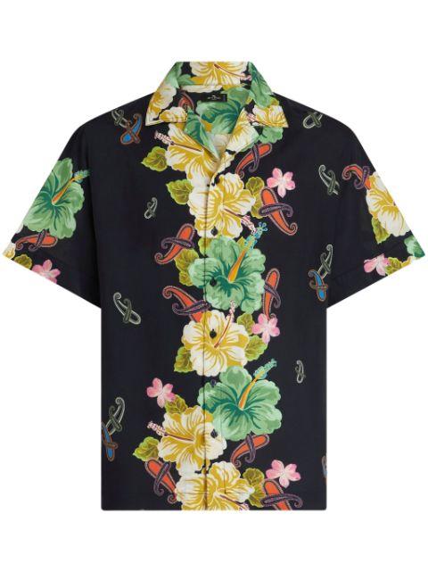 floral-print cotton shirt by ETRO