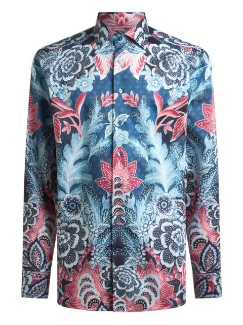 floral-print long-sleeves shirt by ETRO