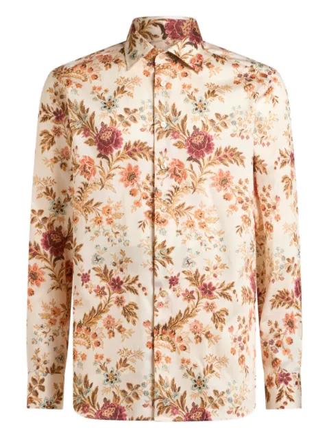floral-print long-sleeves shirt by ETRO