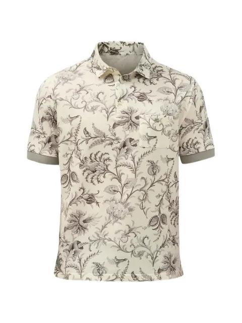 floral-print polo shirt by ETRO