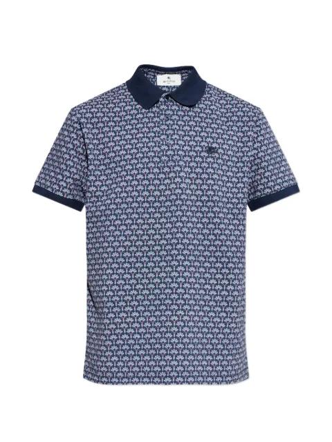 floral-print polo shirt by ETRO