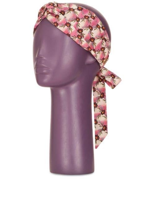 floral-print ruched headband by ETRO