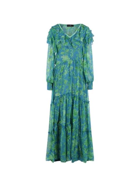 floral-print ruffled maxi dress by ETRO