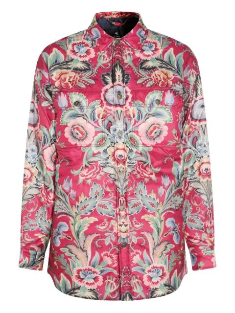 floral-print shirt coat by ETRO