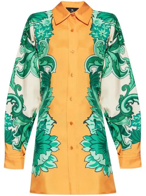 floral-print silk shirt by ETRO