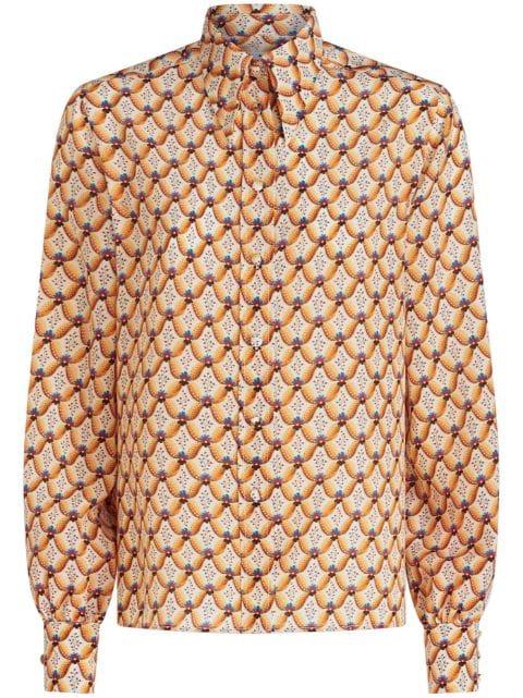 floral-print silk shirt by ETRO