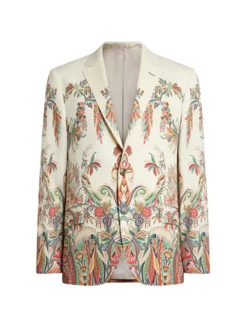 floral-print single-breasted blazer by ETRO