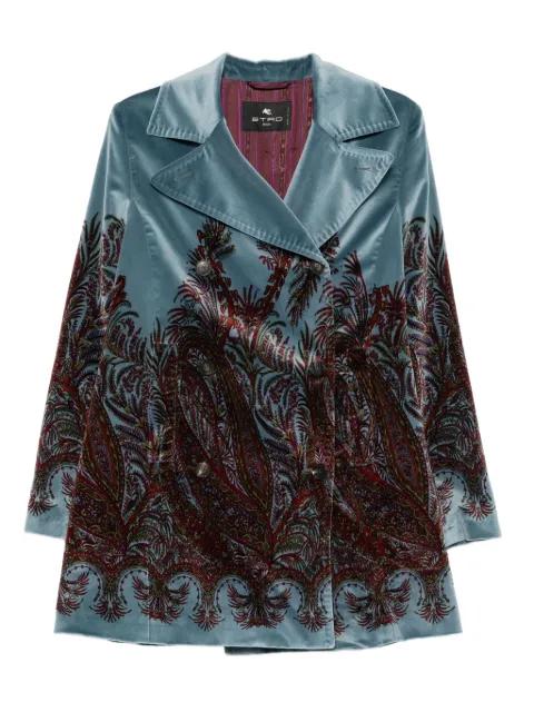floral-print velvet jacket by ETRO