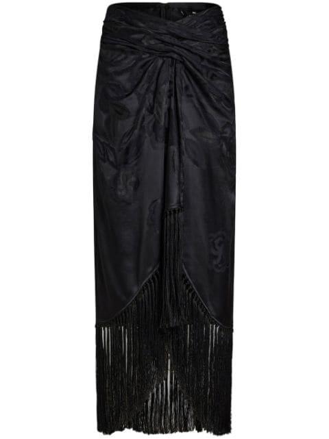 fringed jacquard maxi skirt by ETRO