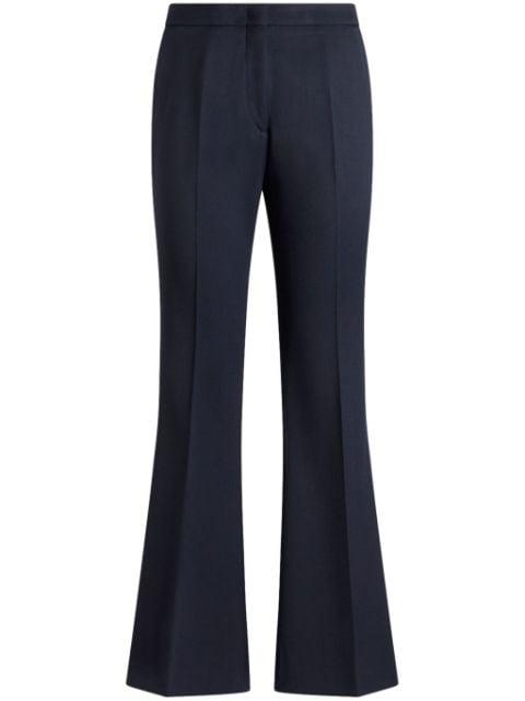 gabardine flared trousers by ETRO