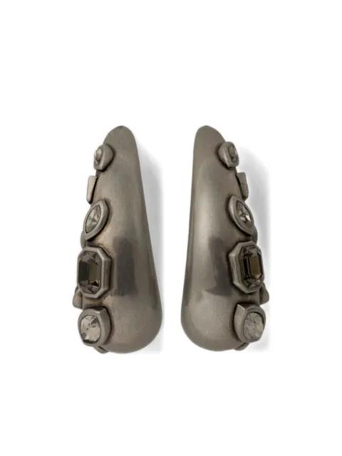 gemstone-embellished hoop earrings by ETRO