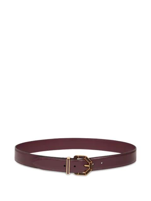 geometric-buckle leather belt by ETRO