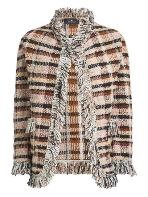 grid-motif jacket by ETRO