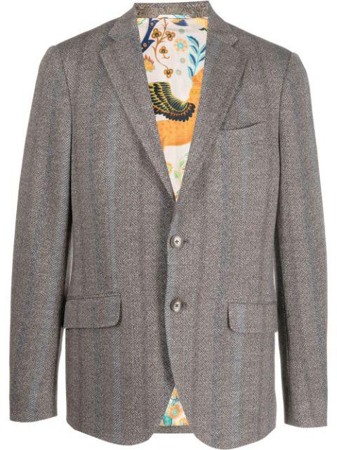 herringbone tonal striped blazer by ETRO