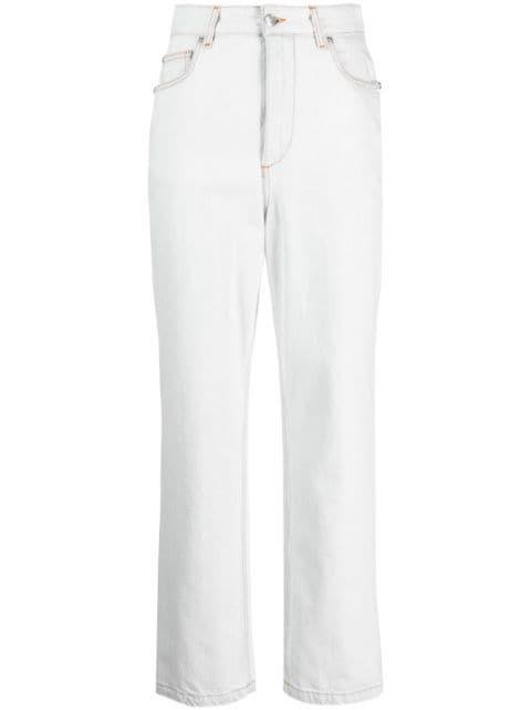 high-rise cropped jeans by ETRO