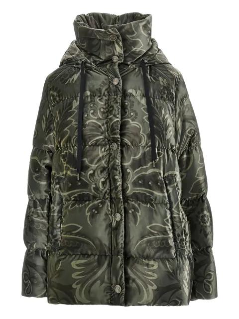 hoodied patterned jacket by ETRO