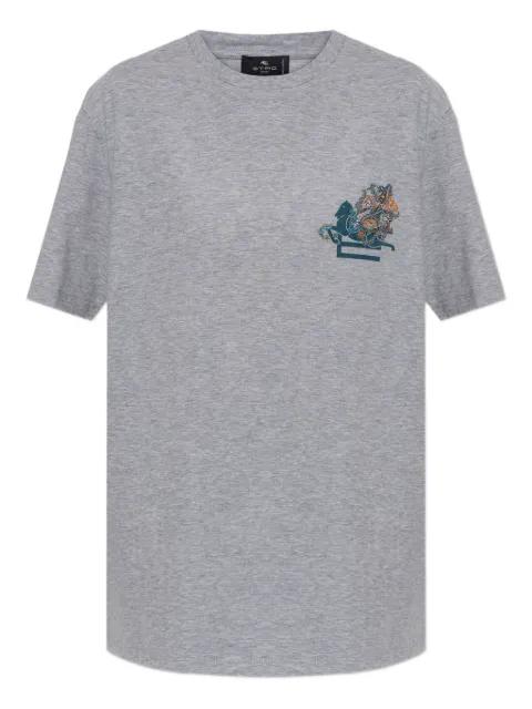 horse-print T-shirt by ETRO