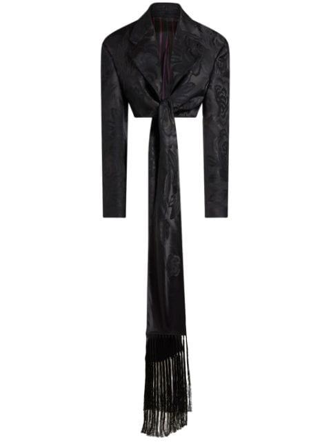 jacquard cropped jacket by ETRO