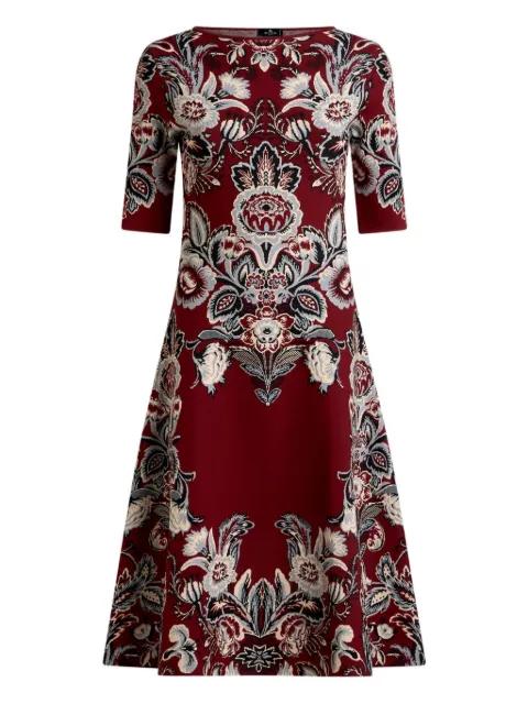 jacquard floral midi dress by ETRO