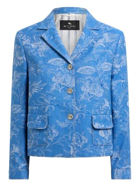 jacquard floral-motif jacket by ETRO