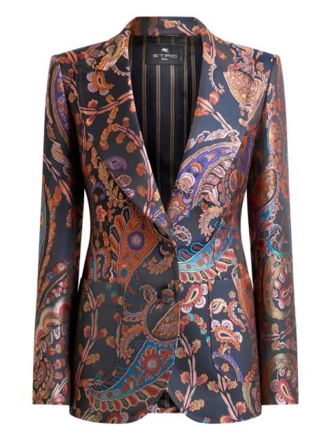 jacquard floral-paisley blazer by ETRO
