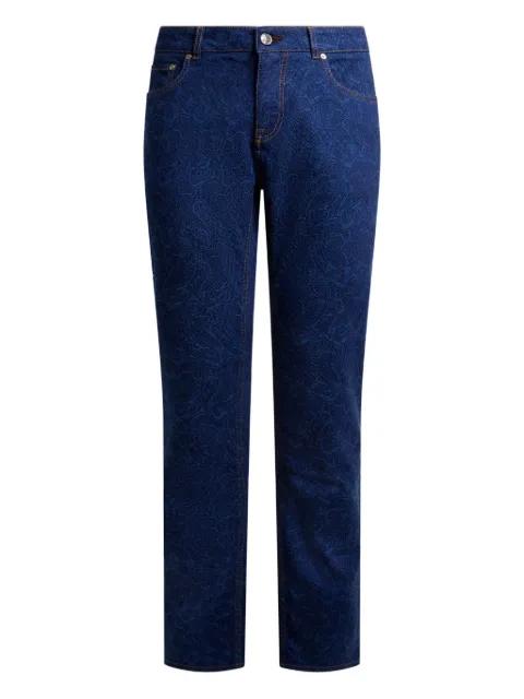 jacquard floral paisley jeans by ETRO