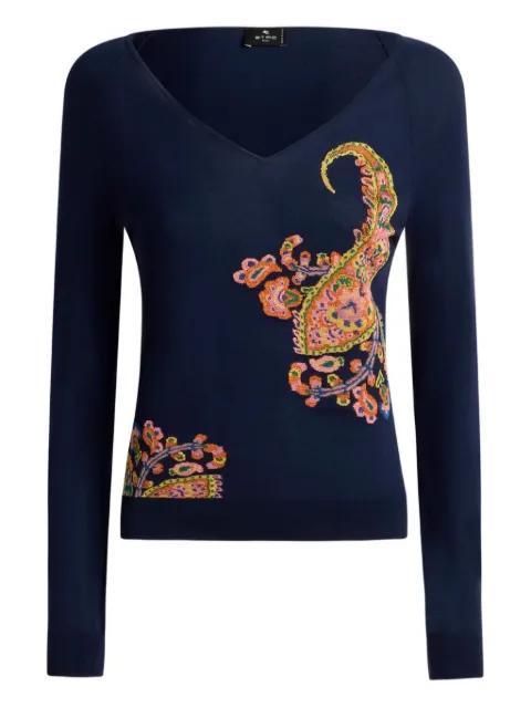 jacquard inlay top by ETRO