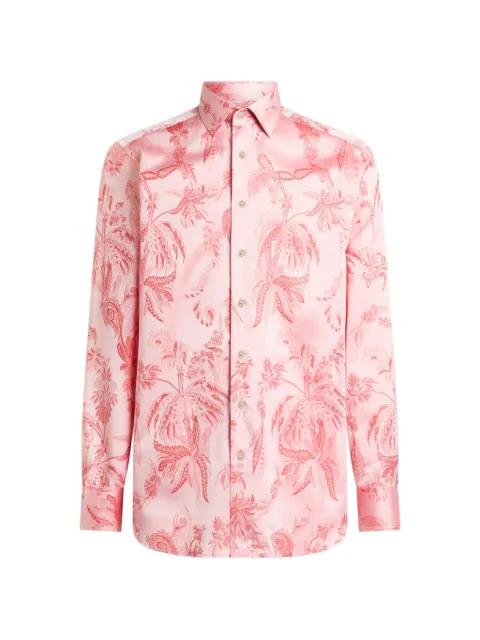 jacquard-motif cotton shirt by ETRO