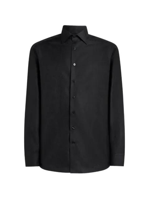 jacquard-motif cotton shirt by ETRO