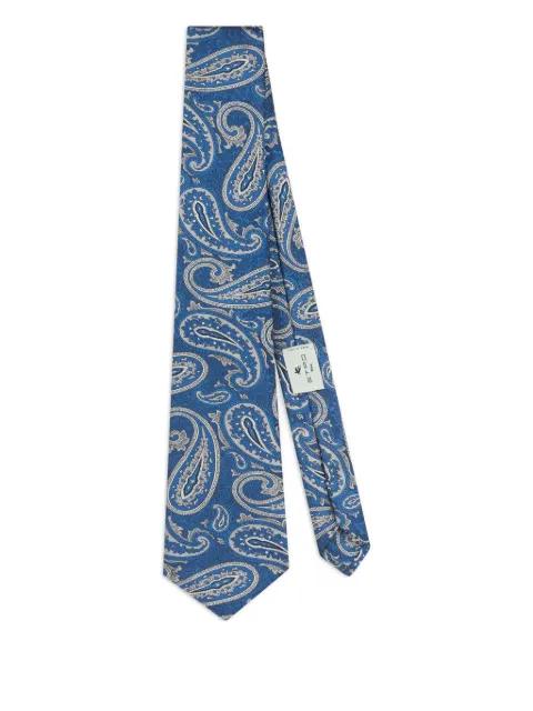 jacquard paisley motif tie by ETRO