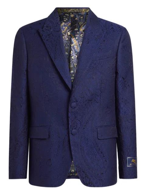 jacquard paisley single-breasted jacket by ETRO