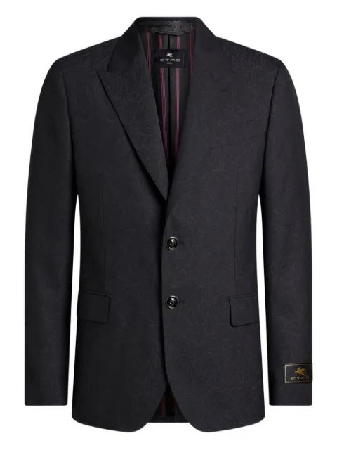 jacquard paisley single-breasted jacket by ETRO