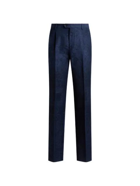 jacquard paisley trousers by ETRO