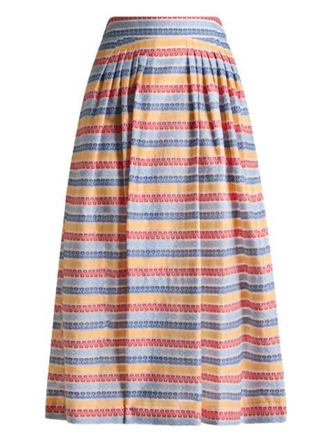 jacquard pleated midi skirt by ETRO