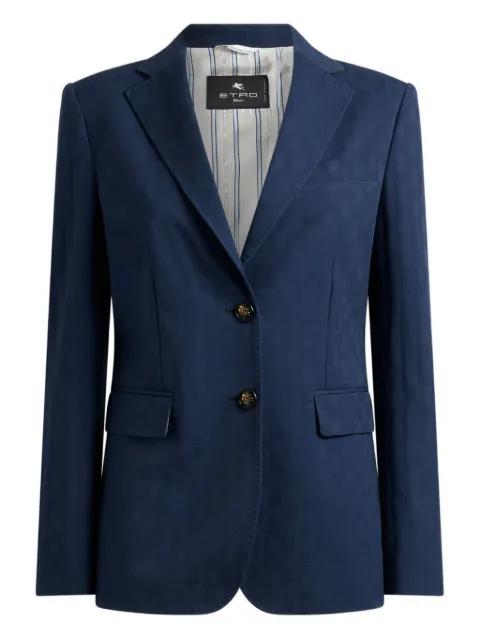 jacquard single-breasted blazer by ETRO