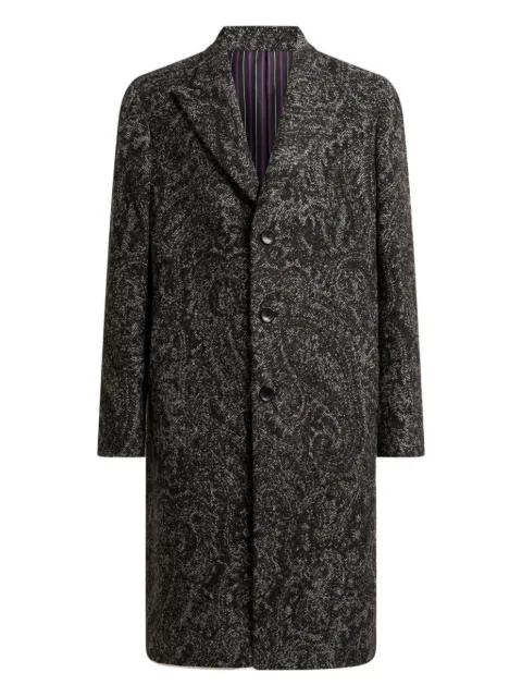 jacquard single-breasted coat by ETRO