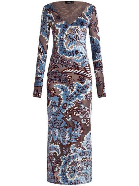 jacquard velvet dress by ETRO