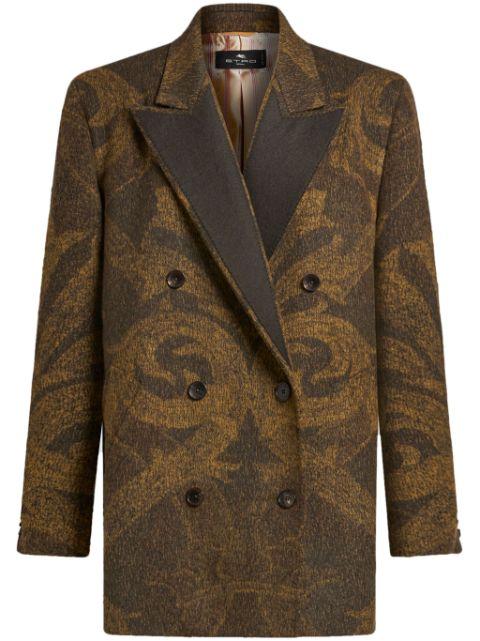 jacquard wool blazer by ETRO