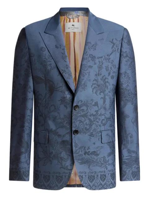 jacquard wool blazer by ETRO